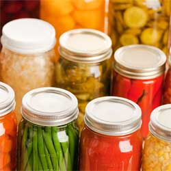 jars of veggies
