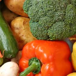 closeup of vegetables